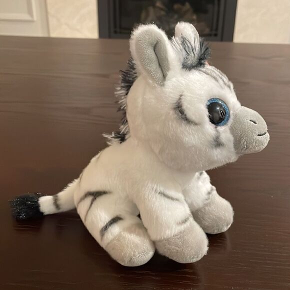 Stripes the Zebra Ty Original Beanie Babies VelveTy NWT Excellent Condition 6.5” - Picture 3 of 9